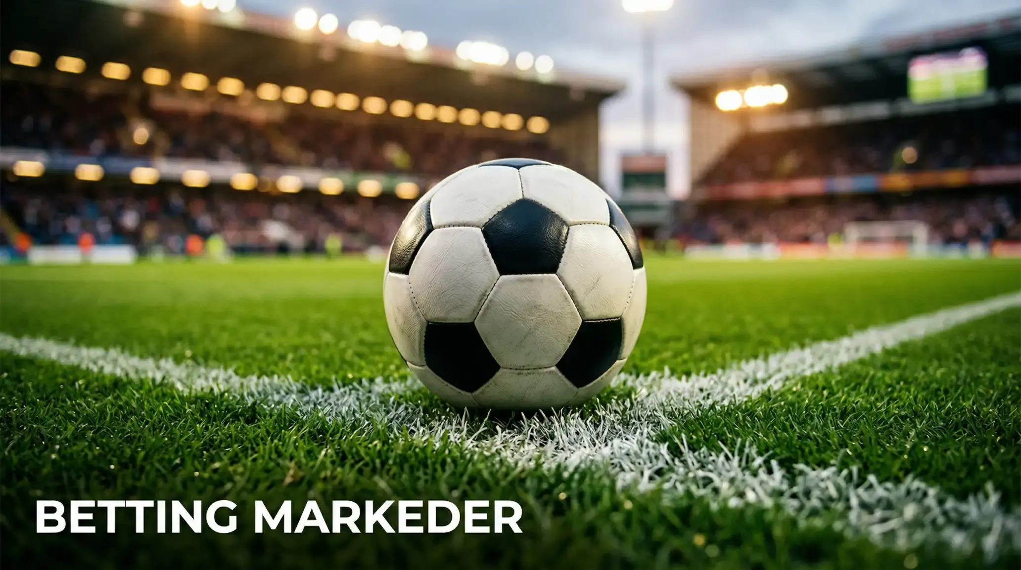 Fodbold betting markeder med 1X2 over under og handicap odds